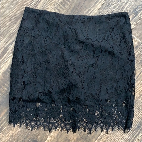 BB Dakota Dresses & Skirts - Black lace mini skirt BB Dakota Dresses & Skirts - Black lace mini skirt
